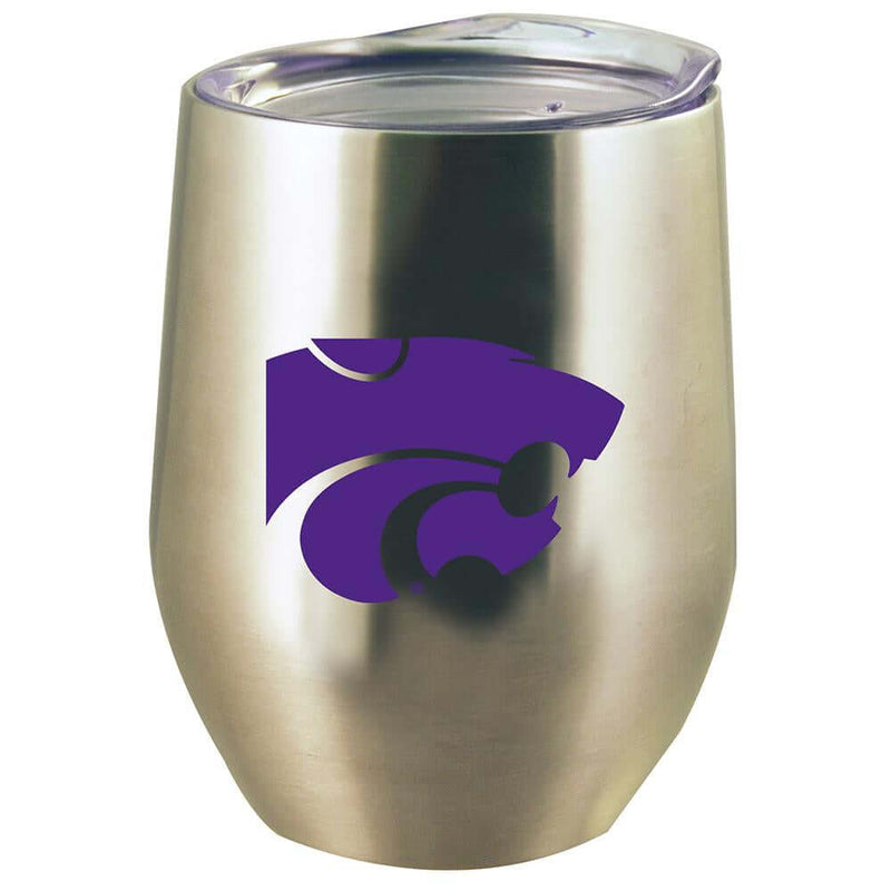 12oz Stainless Steel Stemless Tumbler w/Lid | Kansas State University COL, CurrentProduct, Drinkware_category_All, Kansas State Wildcats, KAS 888966599215 $21.99