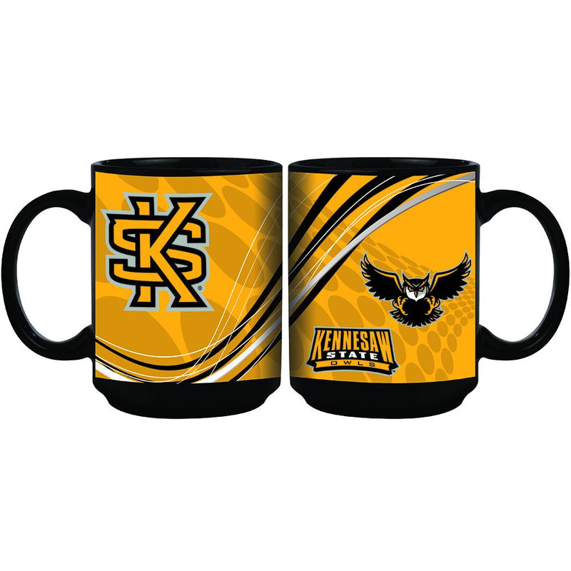 15oz Dynamic Style Mug | Kennesaw St COL, CurrentProduct, Drinkware_category_All, KNS 888966592346 $12