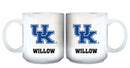 11oz White Personalized Ceramic Mug - Kentucky COL, CurrentProduct, Custom Drinkware, Drinkware_category_All, Gift Ideas, Kentucky Wildcats, KY, Personalization, Personalized_Personalized 194207465004 $20.11