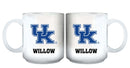 11oz White Personalized Ceramic Mug - Kentucky COL, CurrentProduct, Custom Drinkware, Drinkware_category_All, Gift Ideas, Kentucky Wildcats, KY, Personalization, Personalized_Personalized 194207465004 $20.11