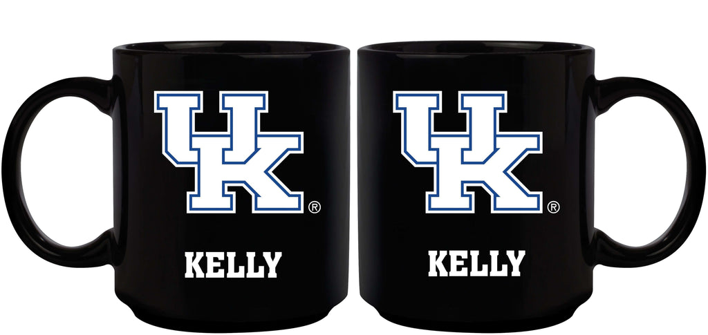 11oz Black Personalized Ceramic Mug - Kentucky COL, CurrentProduct, Custom Drinkware, Drinkware_category_All, Gift Ideas, Kentucky Wildcats, KY, Personalization, Personalized_Personalized 194207388822 $20.11