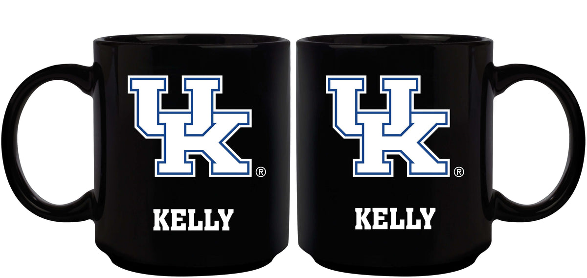 11oz Black Personalized Ceramic Mug - Kentucky COL, CurrentProduct, Custom Drinkware, Drinkware_category_All, Gift Ideas, Kentucky Wildcats, KY, Personalization, Personalized_Personalized 194207388822 $20.11