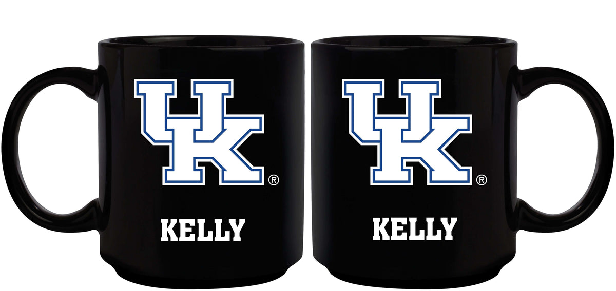 11oz Black Personalized Ceramic Mug - Kentucky COL, CurrentProduct, Custom Drinkware, Drinkware_category_All, Gift Ideas, Kentucky Wildcats, KY, Personalization, Personalized_Personalized 194207388822 $20.11