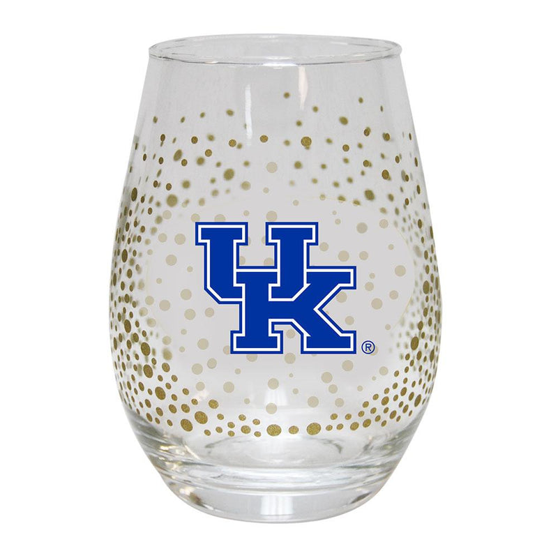 15 oz Glitr Stmless Wn Gls U  OF KY COL, Kentucky Wildcats, KY, OldProduct 888966958876 $14