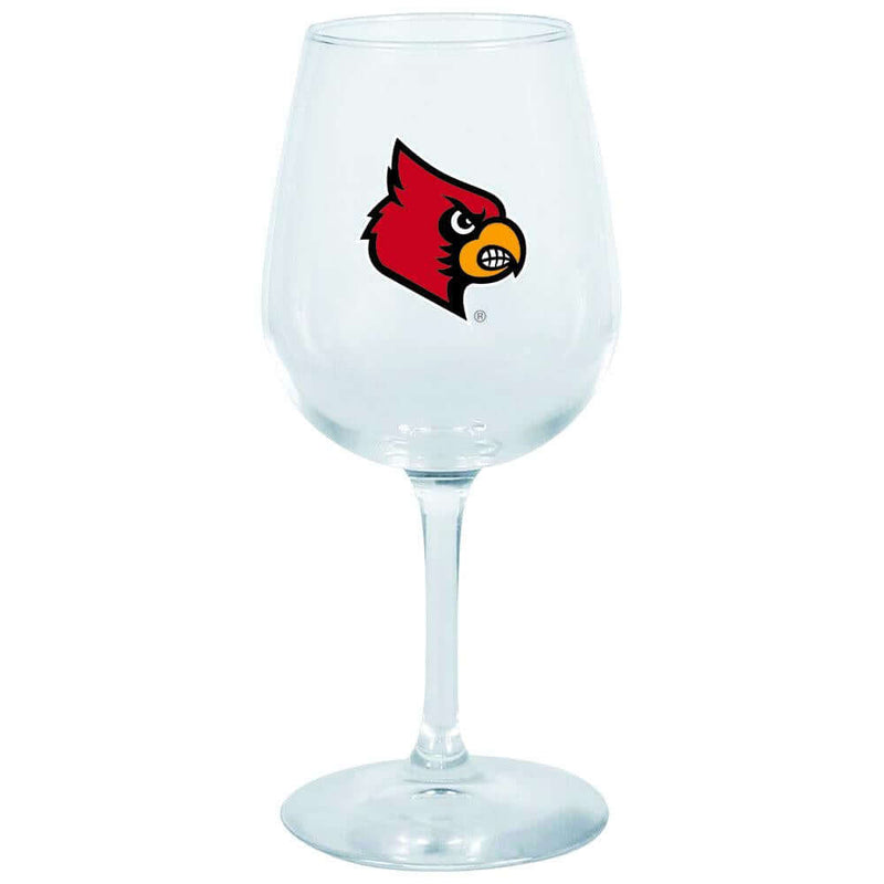 12.75oz Decal Wine Glass | Louisville Cardinals COL, Holiday_category_All, LOU, Louisville Cardinals, OldProduct 888966688995 $12