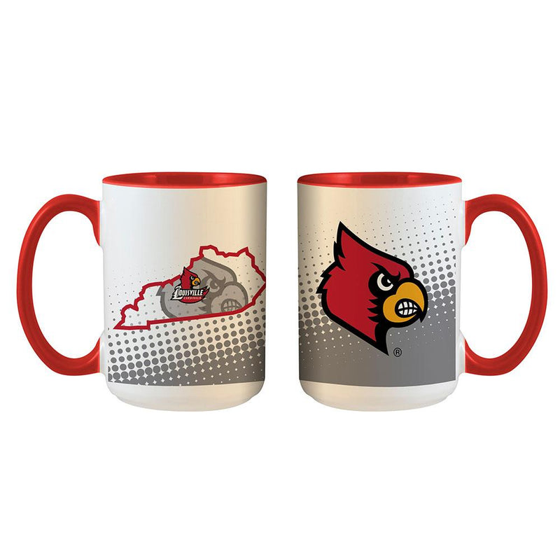 15OZ MUG I/C SOM UNIV OF LOUISVILLE COL, LOU, Louisville Cardinals, OldProduct 888966460652 $14