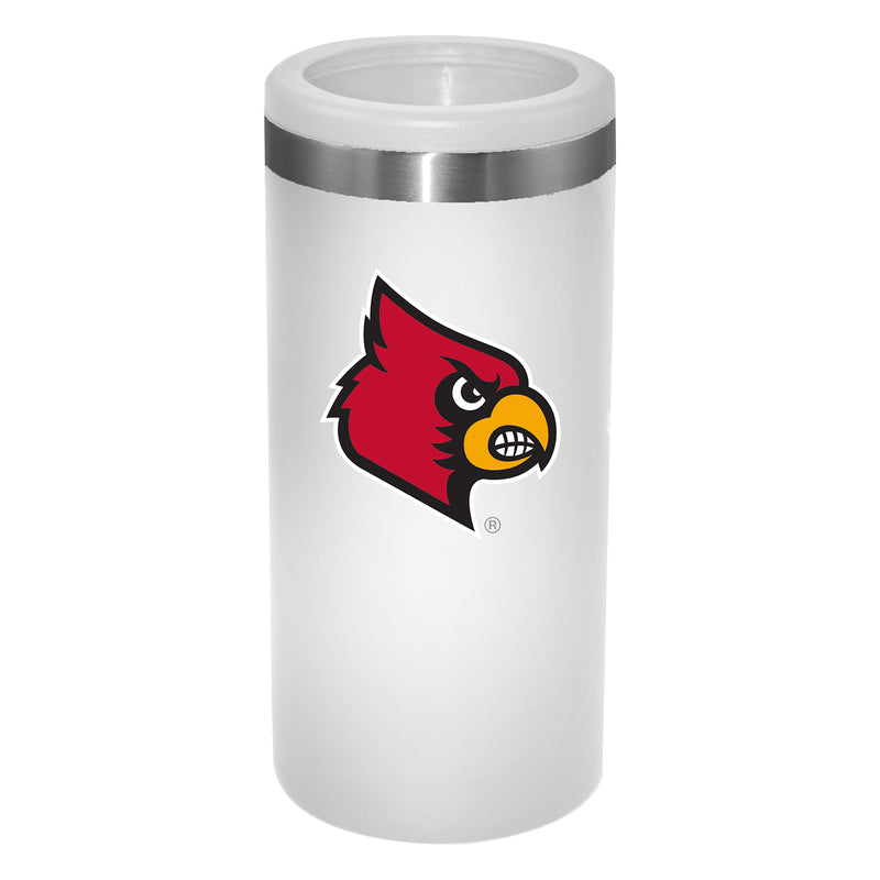 12oz White Slim Can Holder | Louisville Cardinals