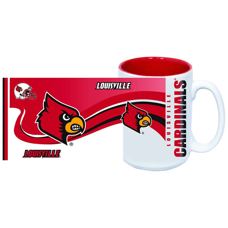 15OZ I/C JMB MUG W/FULL WRAP - Louisville University COL, LOU, Louisville Cardinals, OldProduct 888966866454 $13.5