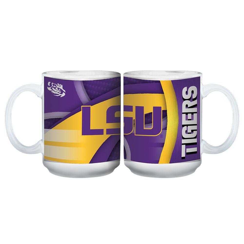 15oz White Carbon Fiber Mug |  Louisiana St
COL, LSU, LSU Tigers, OldProduct
The Memory Company