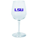 12.75oz Logo Girl Wine Glass LSU COL, Holiday_category_All, LSU, LSU Tigers, OldProduct 888966689268 $12.5