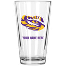 17oz Personalized Pint Glass | LSU Tigers