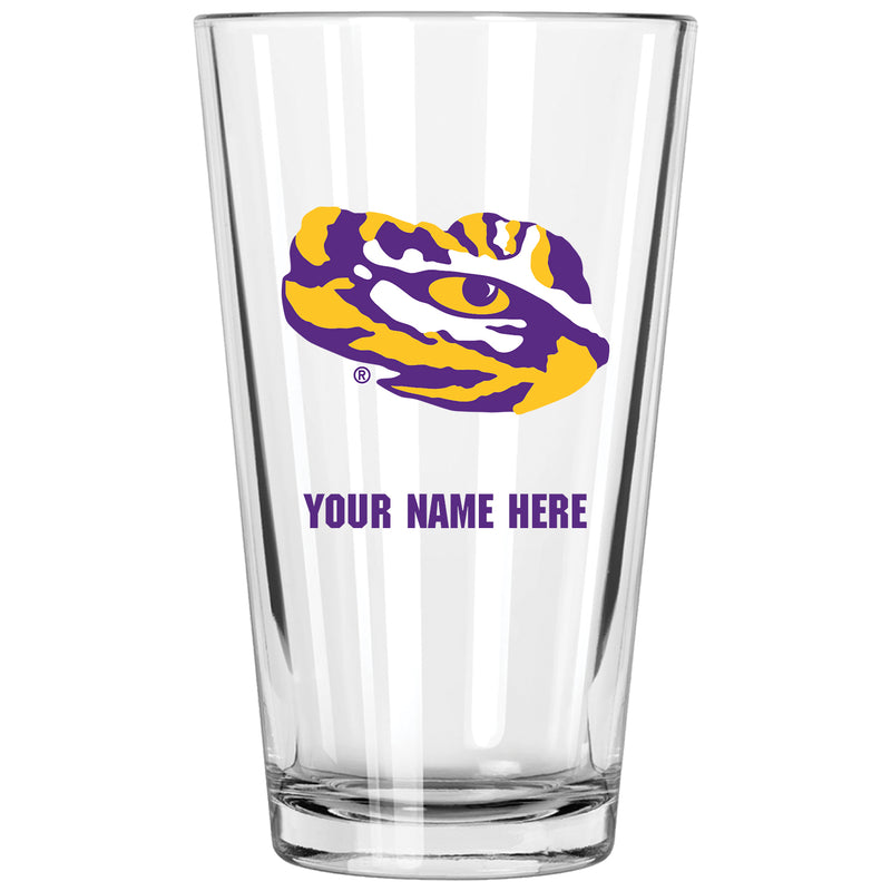 17oz Personalized Pint Glass | LSU Tigers