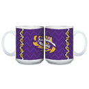 15oz Chevron Design White Mug | LSU COL, LSU, LSU Tigers, OldProduct 687746112954 $12