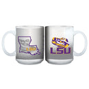 15OZ MUG WHT SOM LOUISIANA STATE COL, LSU, LSU Tigers, OldProduct 888966404700 $14