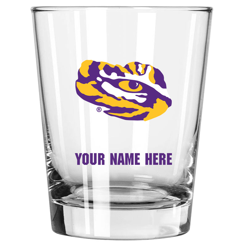 15oz Personalized Stemless Glass | LSU Tigers