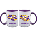 15oz Inner Color Personalized Ceramic Mug | LSU Tigers 2790PER, COL, CurrentProduct, Drinkware_category_All, LSU, LSU Tigers, Personalized_Personalized  $27.99