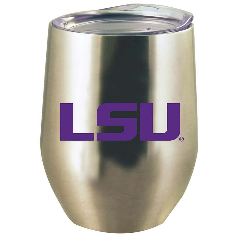 12oz Stainless Steel Stemless Tumbler w/Lid | LSU University COL, CurrentProduct, Drinkware_category_All, LSU, LSU Tigers 888966956377 $15.76