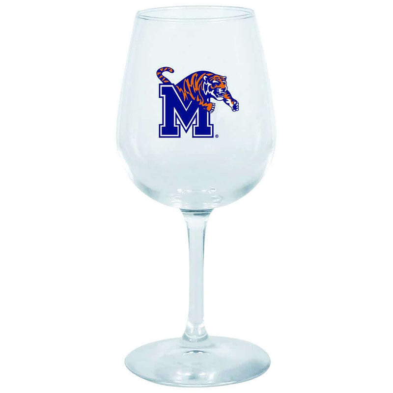 12.75oz Logo Girl Wine Glass Memphis COL, Holiday_category_All, MEM, Memphis Tigers, OldProduct 888966689800 $12.5