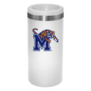 12oz White Slim Can Holder | Memphis Tigers
