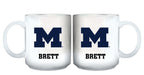 11oz White Personalized Ceramic Mug | Michigan University COL, CurrentProduct, Custom Drinkware, Drinkware_category_All, Gift Ideas, MH, Michigan Wolverines, Personalization, Personalized_Personalized 194207465042 $20.11
