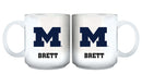11oz White Personalized Ceramic Mug | Michigan University COL, CurrentProduct, Custom Drinkware, Drinkware_category_All, Gift Ideas, MH, Michigan Wolverines, Personalization, Personalized_Personalized 194207465042 $20.11