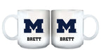 11oz White Personalized Ceramic Mug | Michigan University COL, CurrentProduct, Custom Drinkware, Drinkware_category_All, Gift Ideas, MH, Michigan Wolverines, Personalization, Personalized_Personalized 194207465042 $20.11