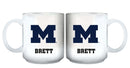 11oz White Personalized Ceramic Mug | Michigan University COL, CurrentProduct, Custom Drinkware, Drinkware_category_All, Gift Ideas, MH, Michigan Wolverines, Personalization, Personalized_Personalized 194207465042 $20.11