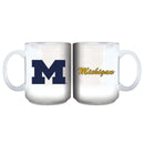 110z White Basic Mug | Michigan University COL, CurrentProduct, Drinkware_category_All, MH, Michigan Wolverines 687746920078 $12.49