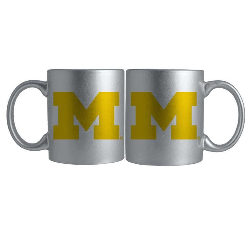 11oz. Silver Mug | Michigan Wolverines COL, MH, Michigan Wolverines, OldProduct 687746195315 $11.5