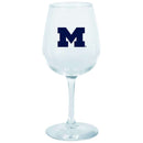 12.75oz Decal Wine Glass | Michigan Wolverines COL, Holiday_category_All, MH, Michigan Wolverines, OldProduct 888966690073 $12