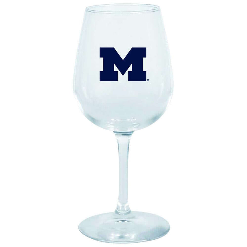 12.75oz Decal Wine Glass | Michigan Wolverines COL, Holiday_category_All, MH, Michigan Wolverines, OldProduct 888966690073 $12