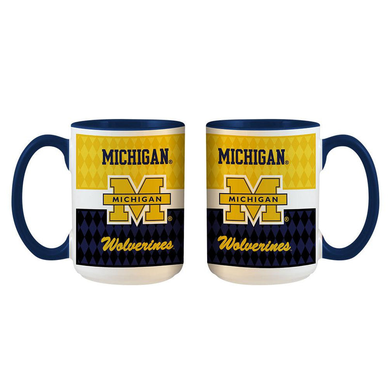 Inner Stripe Mug 15oz.Wht. Michigan
COL, MH, Michigan Wolverines, OldProduct
The Memory Company