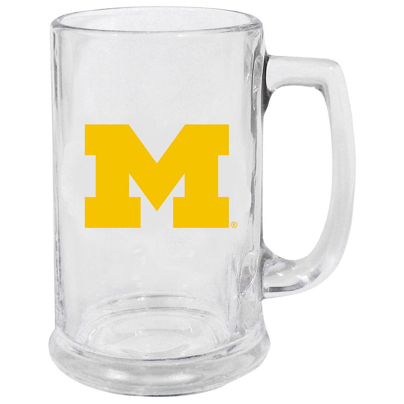 15oz Decal Glass Stein | Michigan Wolverines COL, MH, Michigan Wolverines, OldProduct 888966757196 $13