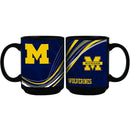 15oz Dynamic Style Black Mug | Michigan University COL, CurrentProduct, Drinkware_category_All, MH, Michigan Wolverines 888966971608 $15.49
