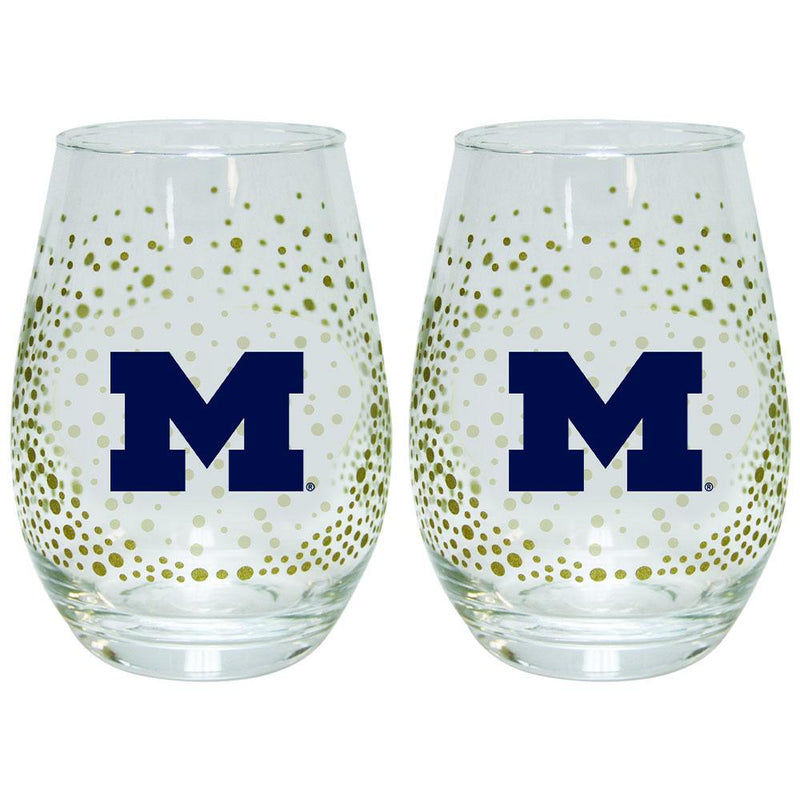 2 Pack Glitter Stemless Wine Tumbler | MICHIGAN
COL, MH, Michigan Wolverines, OldProduct
The Memory Company