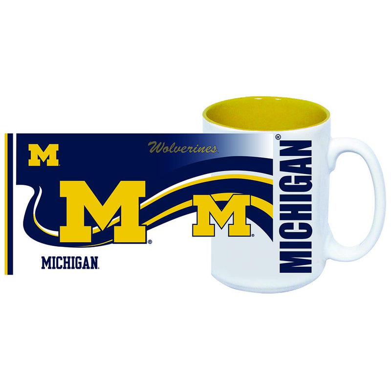 15oz Full Wrap Mug | Michigan Wolverines COL, MH, Michigan Wolverines, OldProduct 888966866461 $13.5
