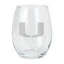 15oz Etched Stemless Tumbler | Miami Hurricanes COL, CurrentProduct, Drinkware_category_All, MIA, Miami Hurricanes 194207264973 $12.49