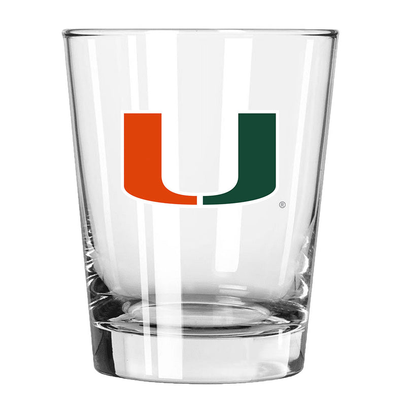 15oz Glass Tumbler UNIV OF MIAMI COL, CurrentProduct, Drinkware_category_All, MIA, Miami Hurricanes 888966938342 $11