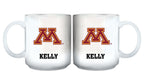 11oz White Personalized Ceramic Mug - Minnesota COL, CurrentProduct, Custom Drinkware, Drinkware_category_All, Gift Ideas, MIN, Minnesota Golden Gophers, Personalization, Personalized_Personalized 194207465066 $20.11