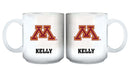 11oz White Personalized Ceramic Mug - Minnesota COL, CurrentProduct, Custom Drinkware, Drinkware_category_All, Gift Ideas, MIN, Minnesota Golden Gophers, Personalization, Personalized_Personalized 194207465066 $20.11