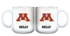 11oz White Personalized Ceramic Mug - Minnesota COL, CurrentProduct, Custom Drinkware, Drinkware_category_All, Gift Ideas, MIN, Minnesota Golden Gophers, Personalization, Personalized_Personalized 194207465066 $20.11