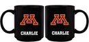 11oz Black Personalized Ceramic Mug - Minnesota COL, CurrentProduct, Custom Drinkware, Drinkware_category_All, Gift Ideas, MIN, Minnesota Golden Gophers, Personalization, Personalized_Personalized 194207388419 $20.11