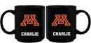 11oz Black Personalized Ceramic Mug - Minnesota COL, CurrentProduct, Custom Drinkware, Drinkware_category_All, Gift Ideas, MIN, Minnesota Golden Gophers, Personalization, Personalized_Personalized 194207388419 $20.11