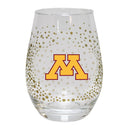 15 oz Glitr Stmless Wn Gls U   MINNESOTA COL, MIN, Minnesota Golden Gophers, OldProduct 888966958968 $14