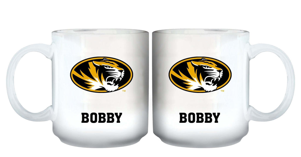 11oz White Personalized Ceramic Mug - Missouri COL, CurrentProduct, Custom Drinkware, Drinkware_category_All, Gift Ideas, Missouri Tigers, MIZ, Personalization, Personalized_Personalized 194207465073 $20.11