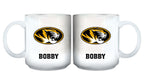 11oz White Personalized Ceramic Mug - Missouri COL, CurrentProduct, Custom Drinkware, Drinkware_category_All, Gift Ideas, Missouri Tigers, MIZ, Personalization, Personalized_Personalized 194207465073 $20.11