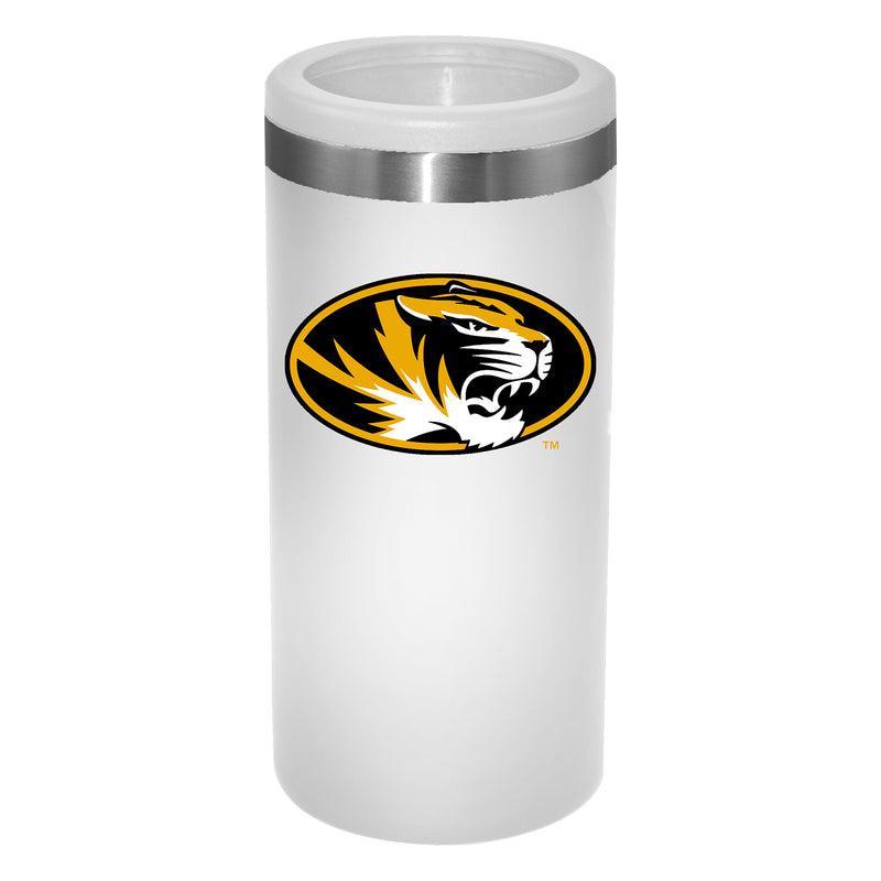 12oz White Slim Can Holder | Missouri Tigers