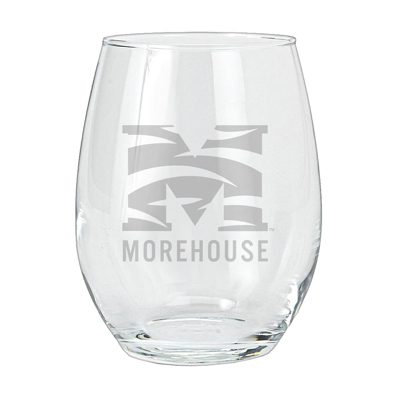 15oz Etched Stemless Tumbler | Morehouse Maroon Tigers COL, CurrentProduct, Drinkware_category_All, MOH, Morehouse Maroon Tigers  $12.49