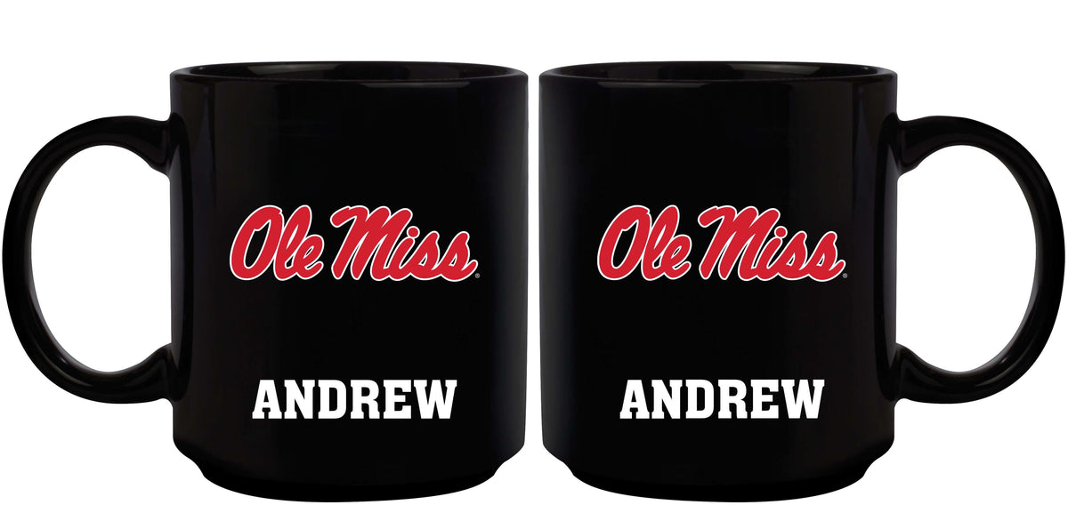 11oz Black Personalized Ceramic Mug - Mississippi COL, CurrentProduct, Custom Drinkware, Drinkware_category_All, Gift Ideas, Mississippi Ole Miss, MS, Personalization, Personalized_Personalized 194207373842 $20.11
