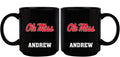 11oz Black Personalized Ceramic Mug - Mississippi COL, CurrentProduct, Custom Drinkware, Drinkware_category_All, Gift Ideas, Mississippi Ole Miss, MS, Personalization, Personalized_Personalized 194207373842 $20.11